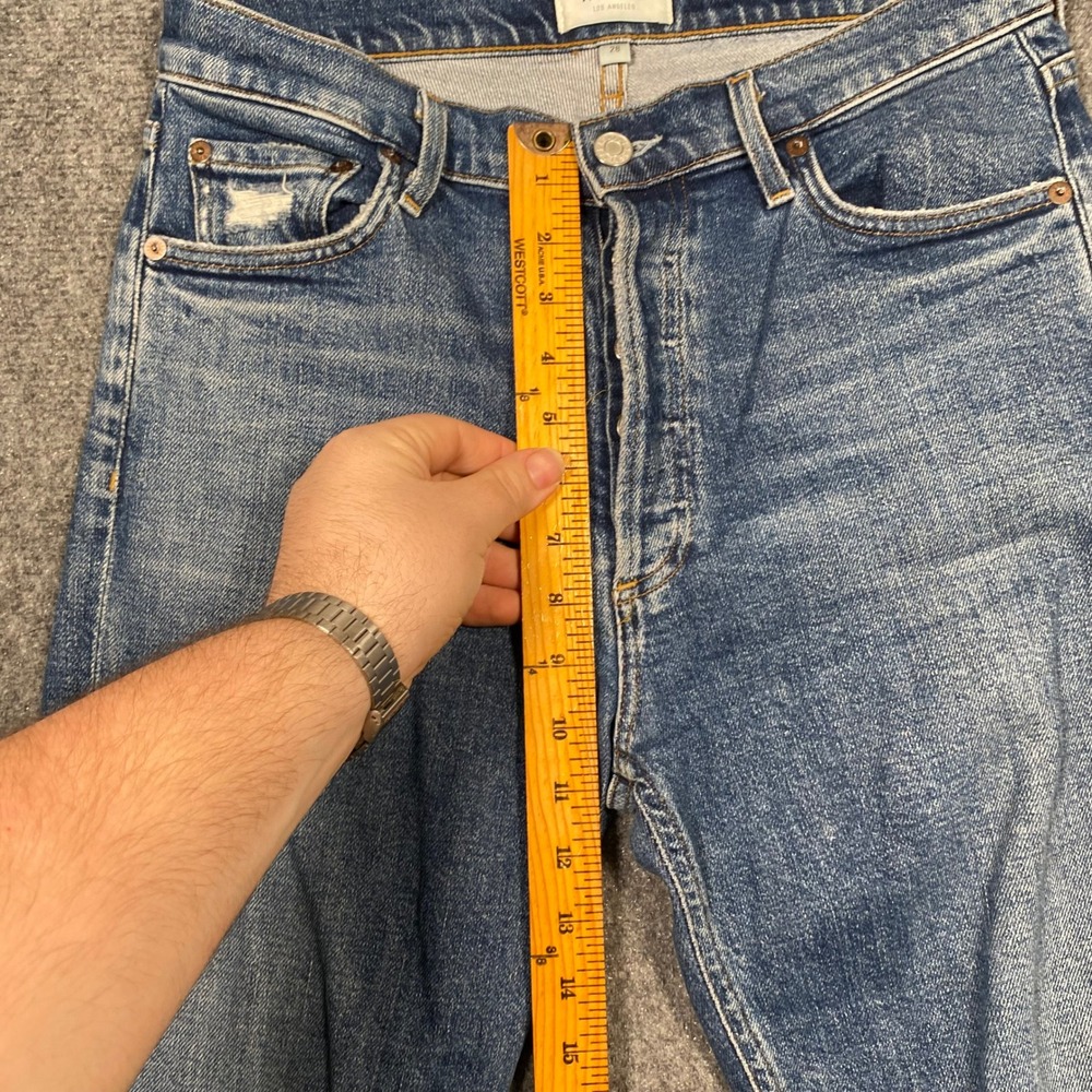 AGOLDE Nico High Rise Straight Leg Jeans Medium Wash Size 28 - Picture 3 of 10